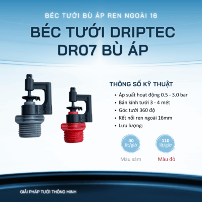 Béc tưới phun mưa Driptec DR07