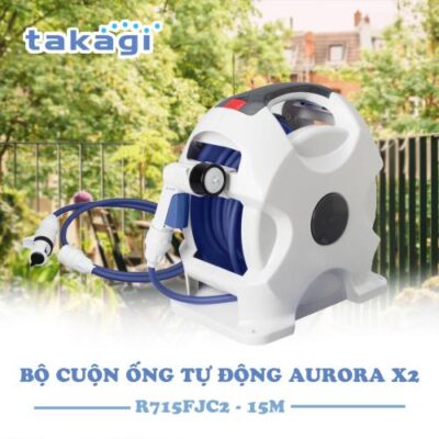 Bộ Cuộn Ống Tưới Cây Tự Động Takagi R715FJC2 15m